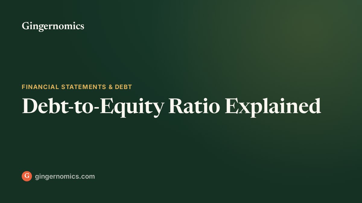 Debt-to-Equity Ratio Explained
