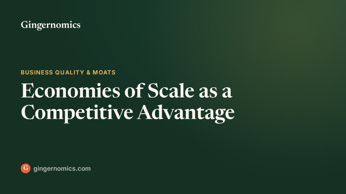 Economies of Scale as a Competitive Advantage