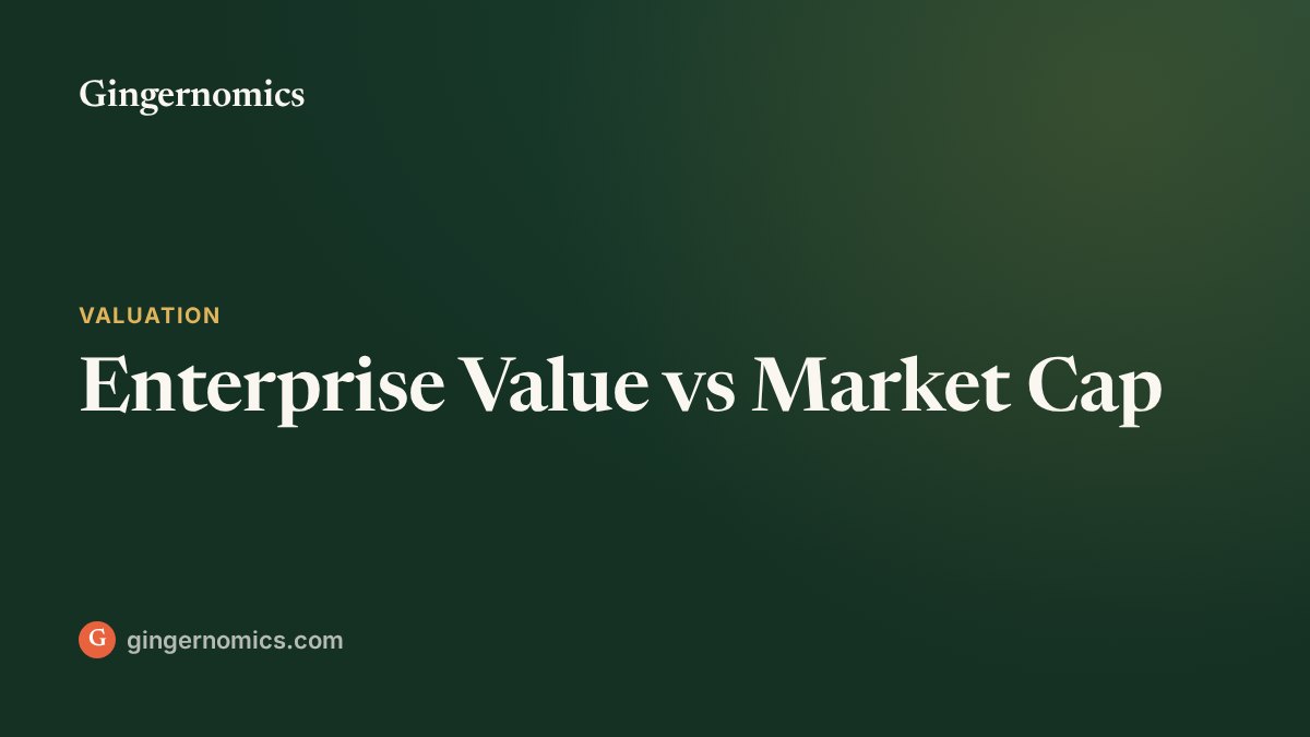Enterprise Value vs Market Cap