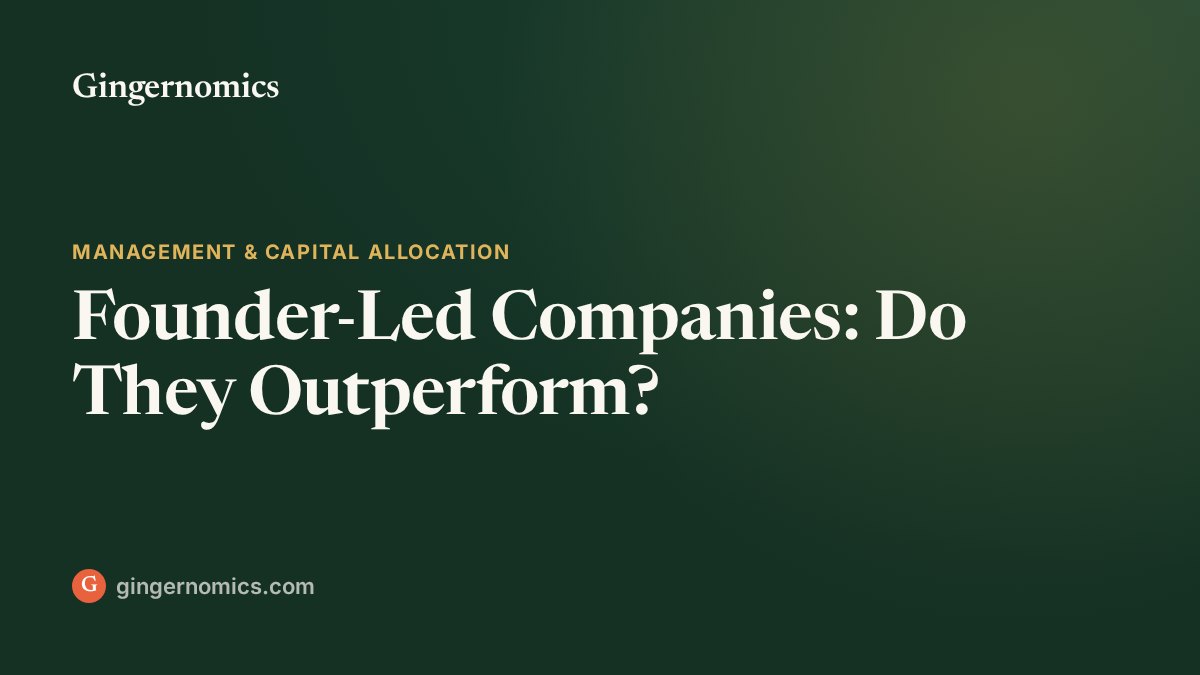 Founder-Led Companies: Do They Outperform?