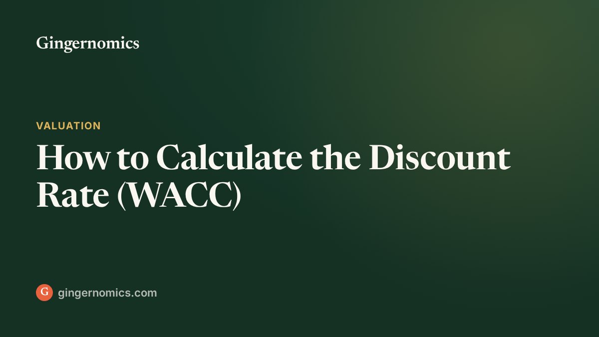 How to Calculate the Discount Rate (WACC)