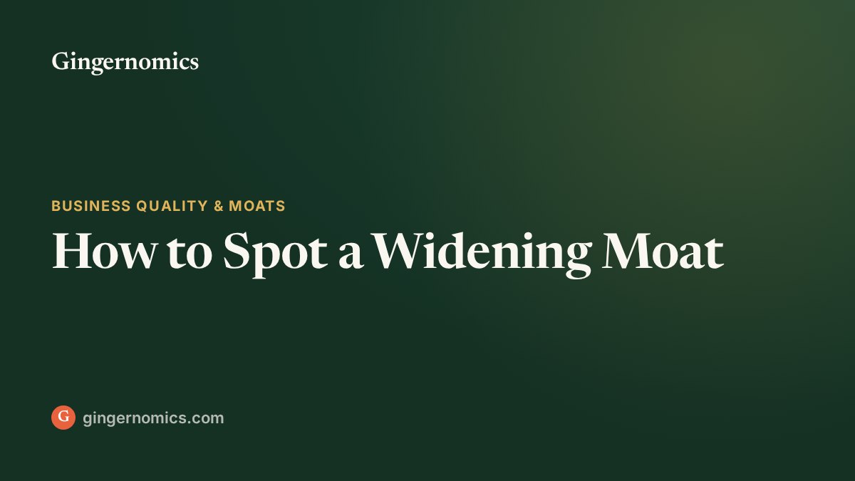 How to Spot a Widening Moat