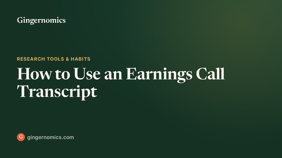 How to Use an Earnings Call Transcript