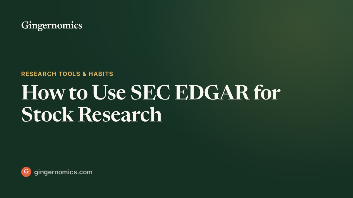 How to Use SEC EDGAR for Stock Research