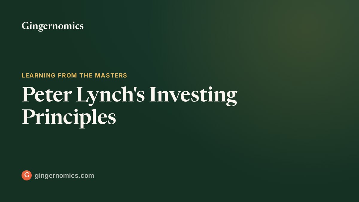 Peter Lynch's Investing Principles