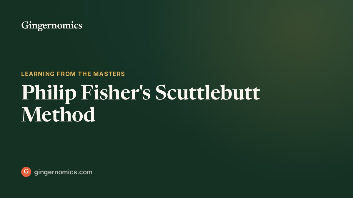 Philip Fisher's Scuttlebutt Method