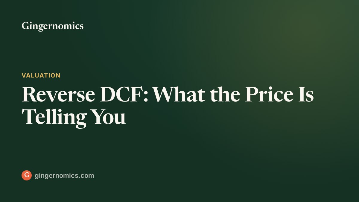 Reverse DCF: What the Price Is Telling You