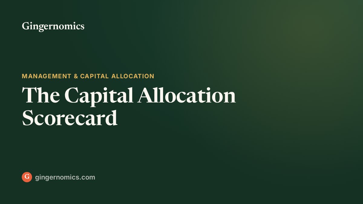 The Capital Allocation Scorecard