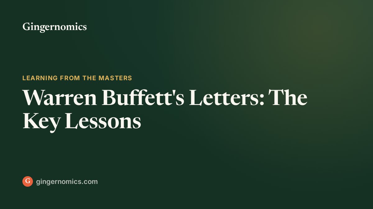 Warren Buffett's Letters: The Key Lessons