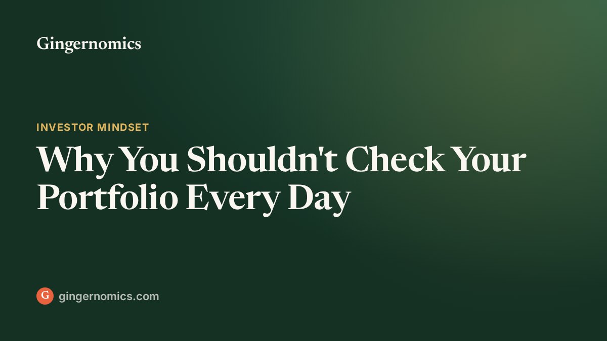 Why You Shouldn't Check Your Portfolio Every Day